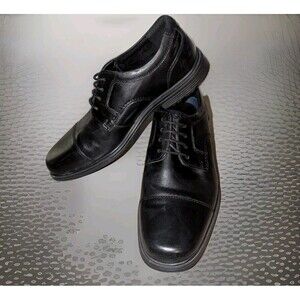 Rockport Men's Taylor Cap Toe Black Oxford 8 US Slip Resistant Waterproof